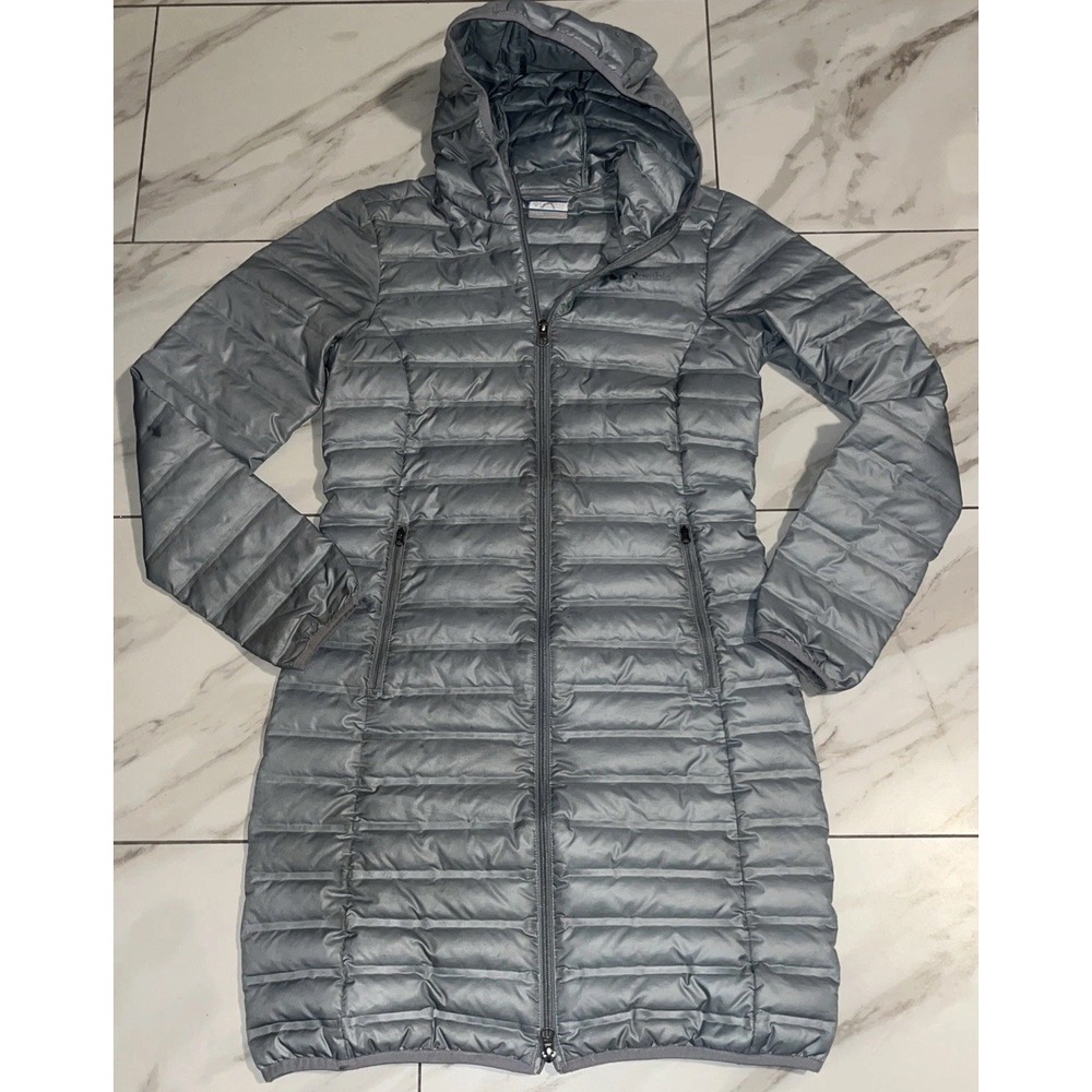 COLUMBIA FLASH FORWARD JACKET LONG DOWN FILLED‎ XS ZIP LIGHTWEIGHT COAT